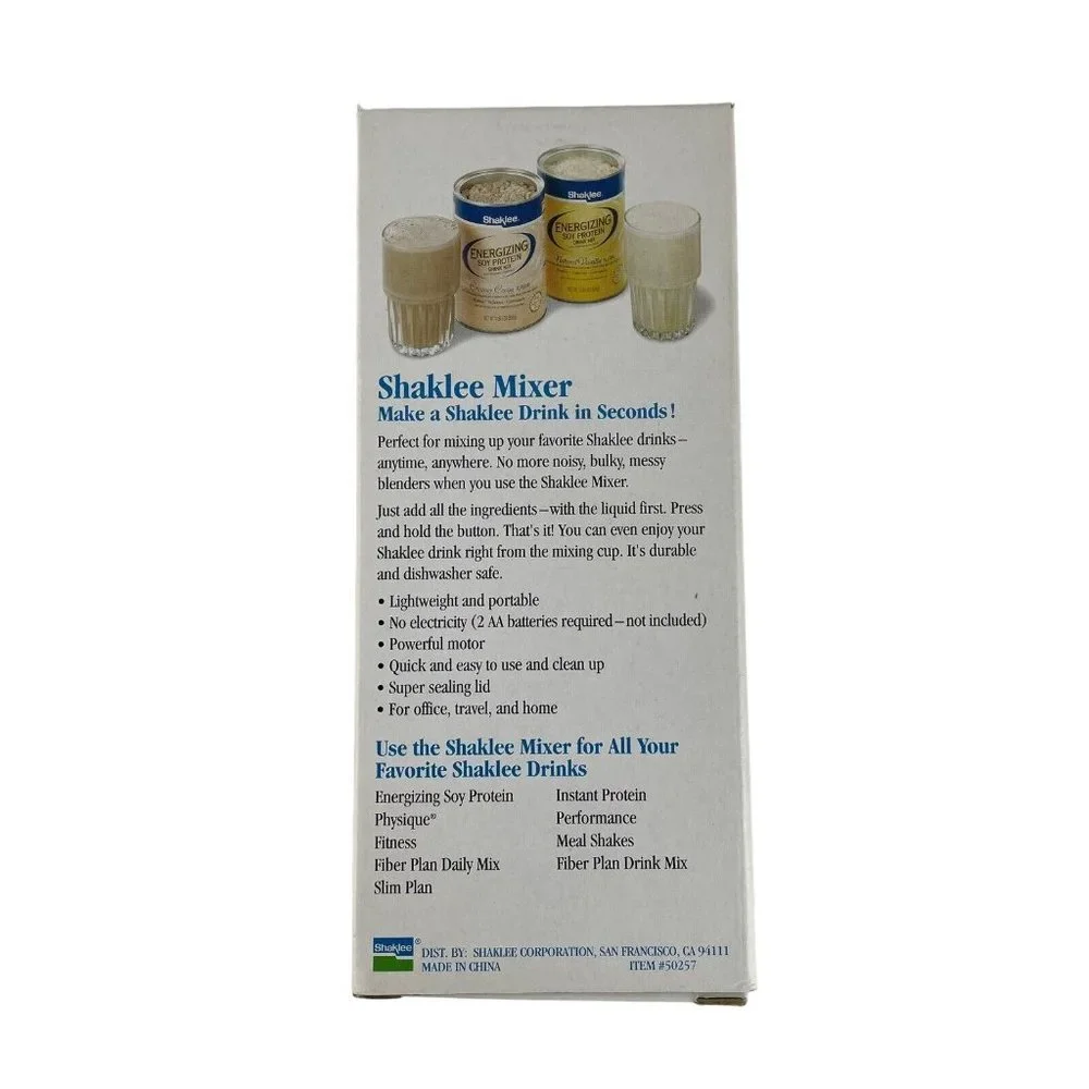 Shaklee Mixer Blender‎ Handheld #50257 16oz Mixing Cup Vintage New in Box